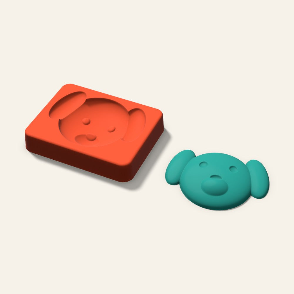 Dog Freshie Mold, 4 Inch, 3D render