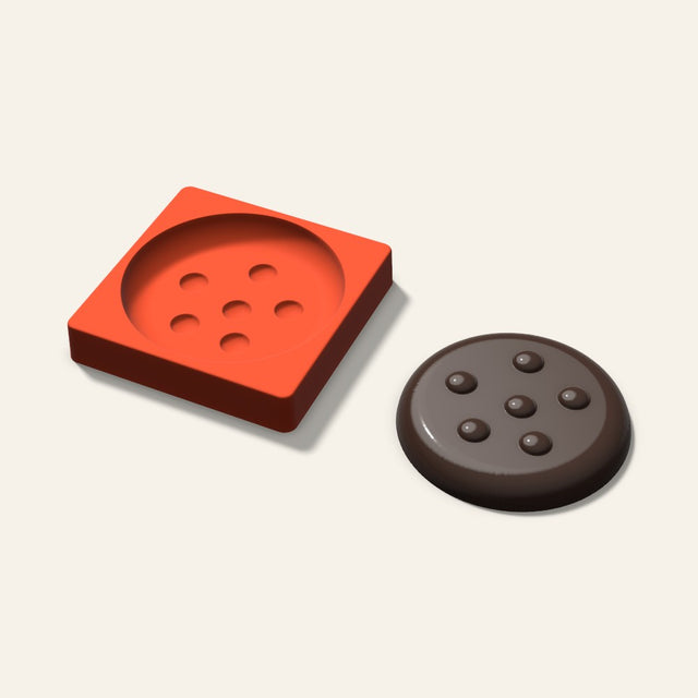 Giant Cookie Mold, 6 Inch, 3D render