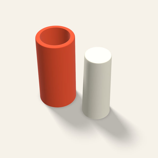 Pillar Candle Mold, 2 x 5 Inch, 3D render