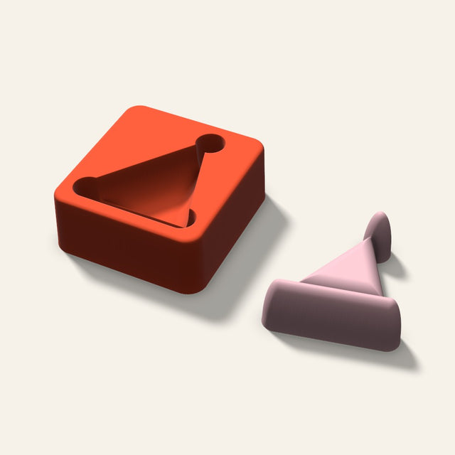 Santa Hat Soap Mold, 2.5 Inch, 3D render