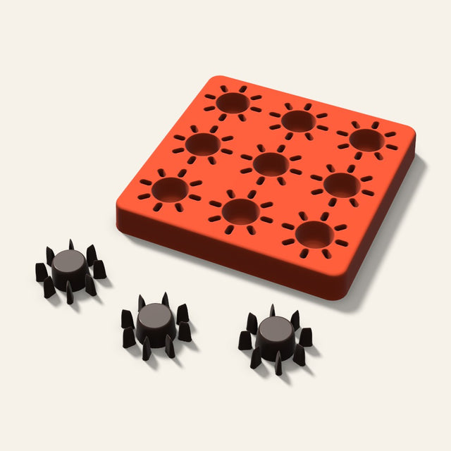 Sun Chocolate Mold, 1.5 Inch, 9 Cavity, 3D render