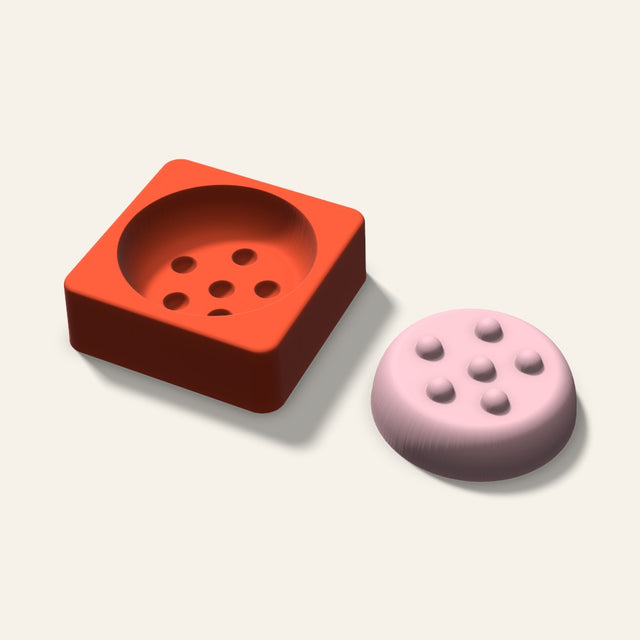 Cookie Soap Mold, 3 Inch, 3D render