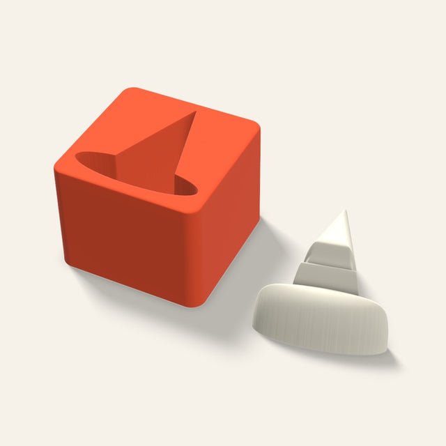 Witch Hat Candle Mold, 3 x 2.5 Inch, 3D render
