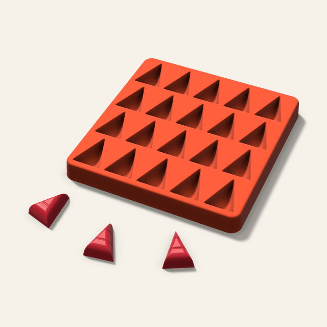 Candy Corn Candy Mold, 1.25 Inch, 20 Cavity, 3D render