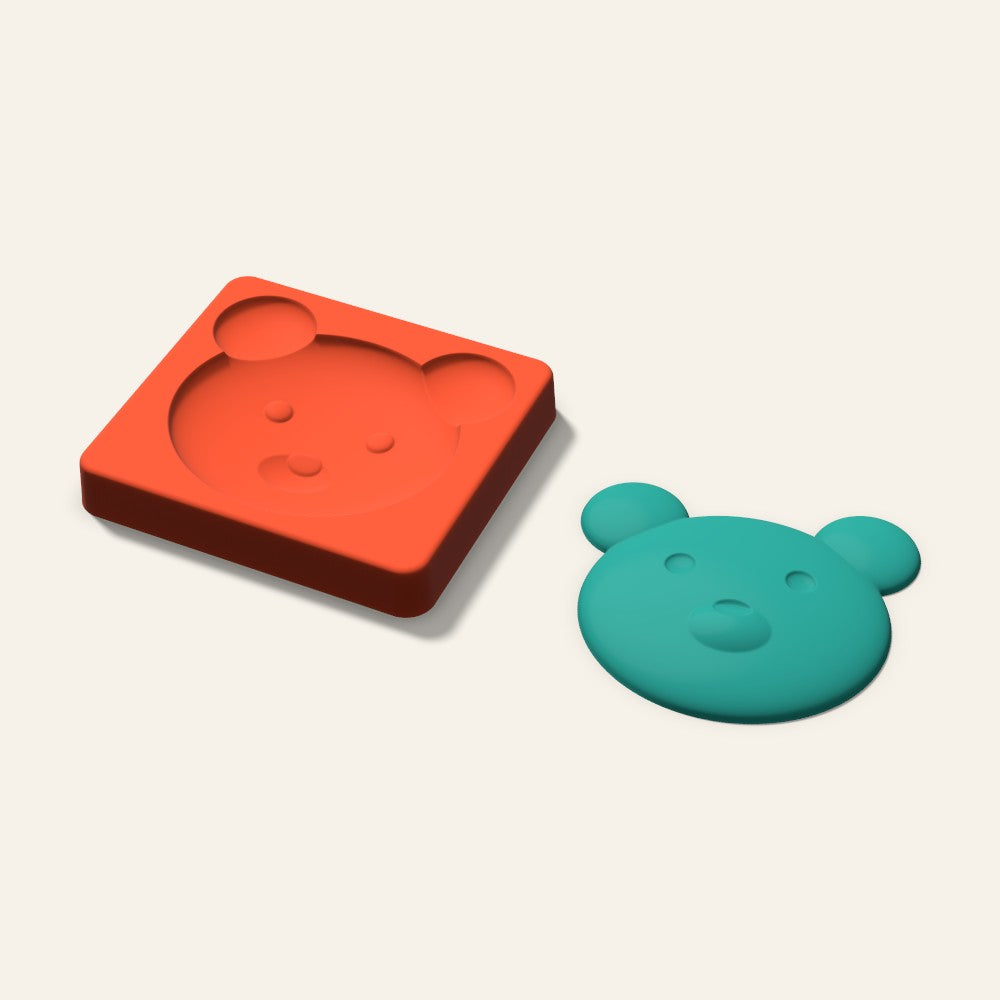 Bear Freshie Mold, 4 Inch, 3D render