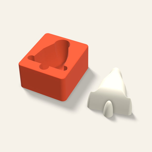 Bell Candle Mold, 4 x 2 Inch, 3D render
