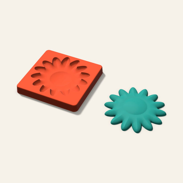 Sunflower Freshie Mold, 5 Inch, 3D render