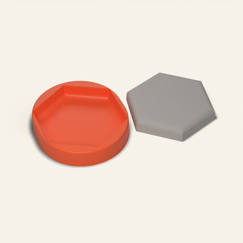 Mini Hexagon Stepping Stone Mold, 7 Inch