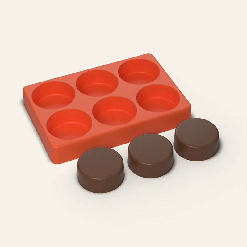 Sandwich Cookie Cover Mold, 6 Cavity