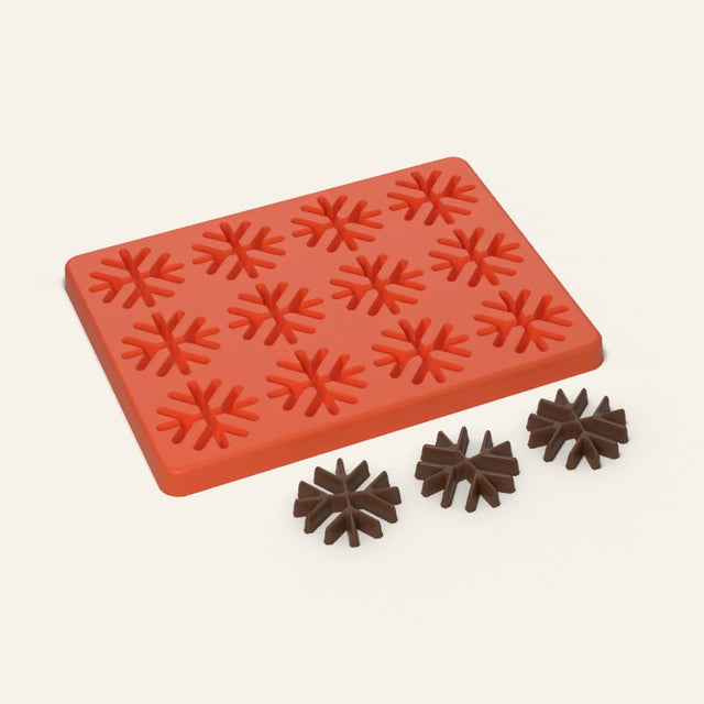Snowflake Mold, 12 Cavity, 3D render