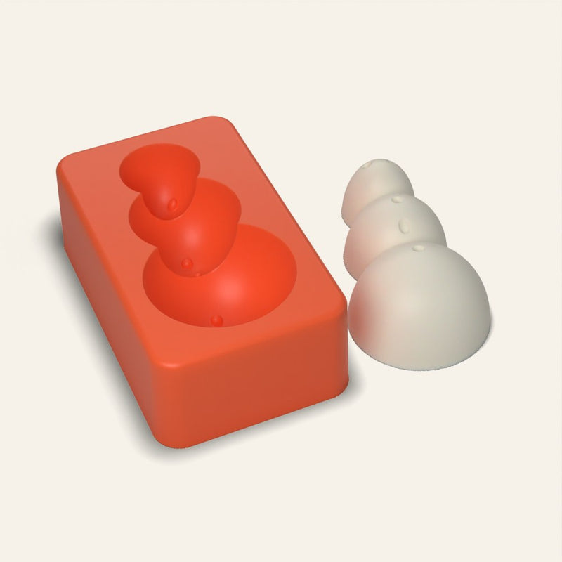 Snowman Candle Mold