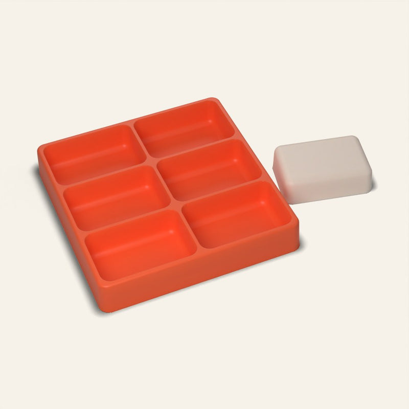 Soap Bar Mold, Rectangle, 6 Cavity