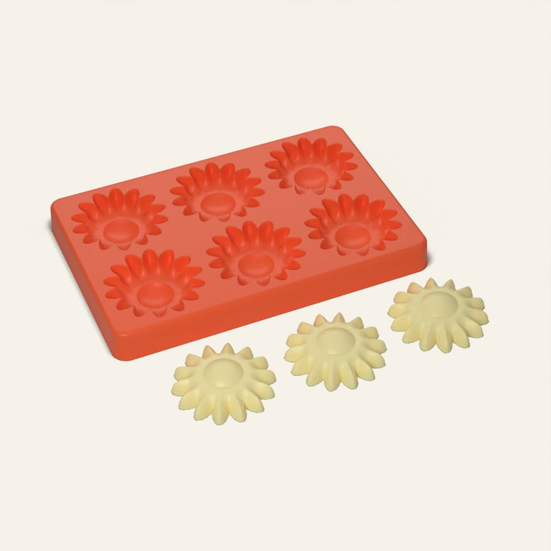 Sunflower Butter Mold, 6 Cavity