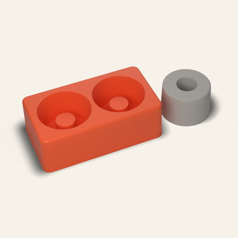 Taper Candle Holder Mold, 2 Cavity